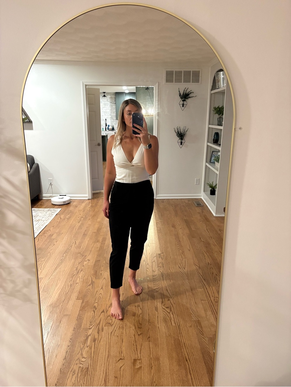 Banana Republic Black Cropped Ankle Pants
